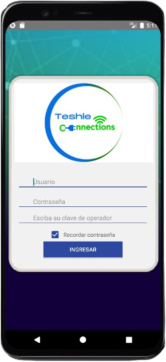 App en teléfono